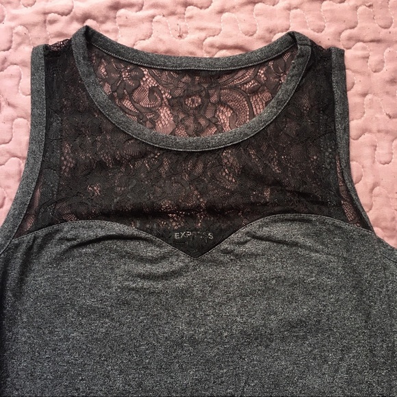 Express Sweetheart Neckline Tank - Picture 3 of 3